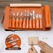 Wood Carving Kit Deluxe, 23Pcs Wood Carving Tools Updated, Whittling Knife Kit, Wood Carving Knife Set for Beginners, Wood Carving Knives with Large Leather Case